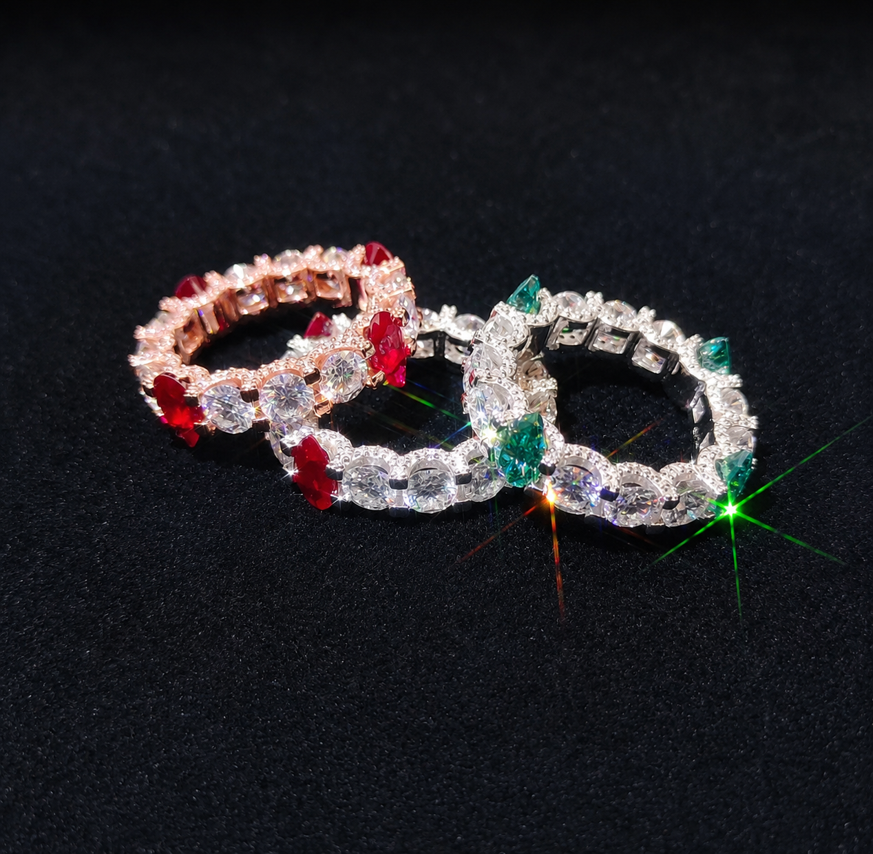 Iced Out Eternity Band