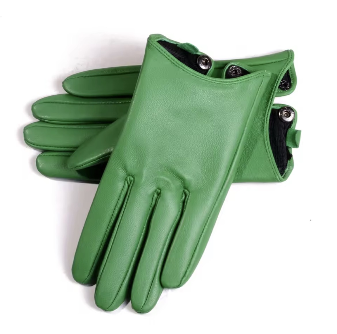 Leather Pop Short Gloves
