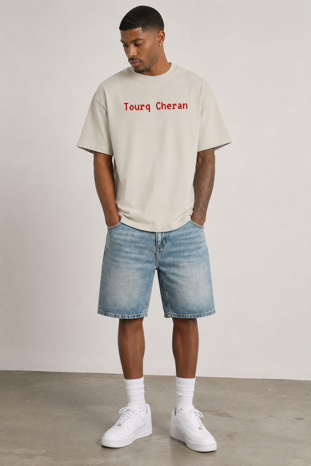 Vintage Wash Denim Shorts